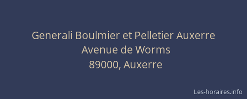 Generali Boulmier et Pelletier Auxerre