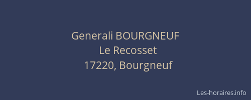Generali BOURGNEUF
