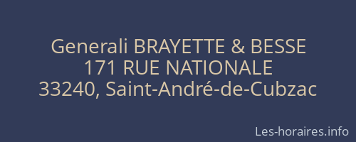 Generali BRAYETTE & BESSE