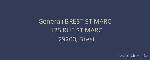 Generali BREST ST MARC