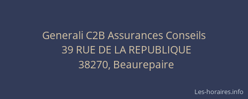 Generali C2B Assurances Conseils