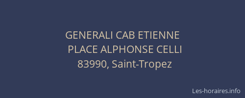 GENERALI CAB ETIENNE