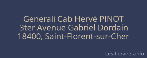 Generali Cab Hervé PINOT