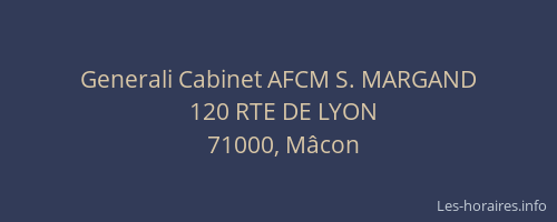 Generali Cabinet AFCM S. MARGAND