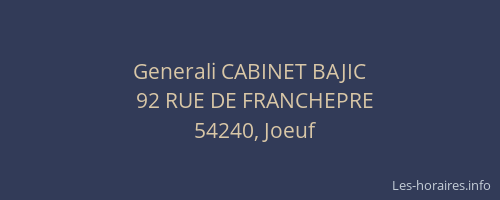 Generali CABINET BAJIC