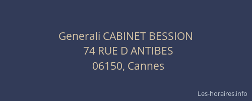 Generali CABINET BESSION