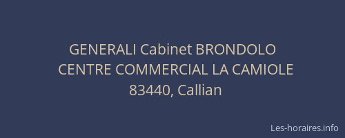 GENERALI Cabinet BRONDOLO