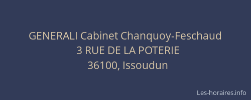 GENERALI Cabinet Chanquoy-Feschaud