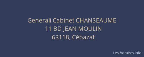 Generali Cabinet CHANSEAUME