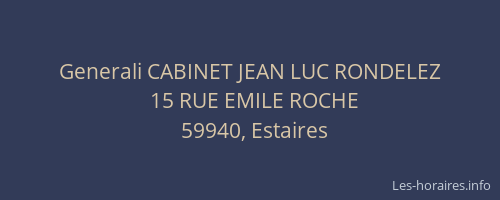 Generali CABINET JEAN LUC RONDELEZ