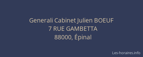 Generali Cabinet Julien BOEUF