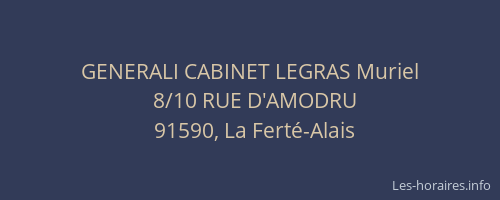 GENERALI CABINET LEGRAS Muriel