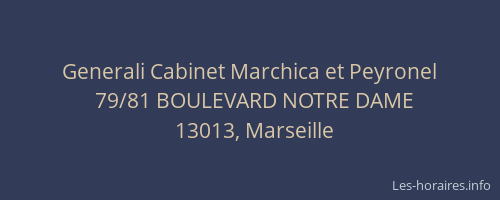 Generali Cabinet Marchica et Peyronel