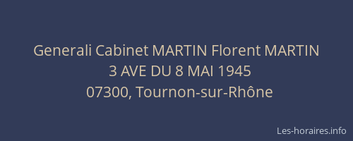 Generali Cabinet MARTIN Florent MARTIN