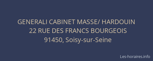 GENERALI CABINET MASSE/ HARDOUIN