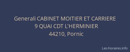 Generali CABINET MOITIER ET CARRIERE