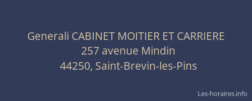 Generali CABINET MOITIER ET CARRIERE