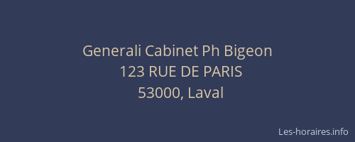 Generali Cabinet Ph Bigeon