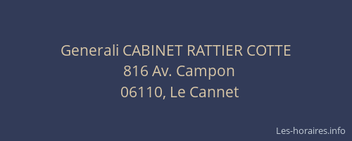 Generali CABINET RATTIER COTTE