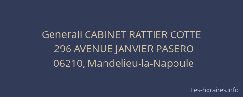 Generali CABINET RATTIER COTTE