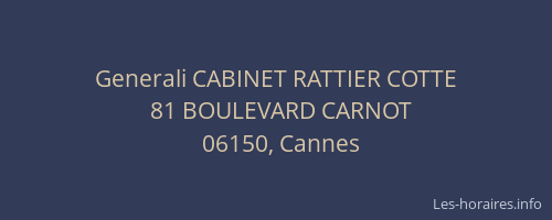 Generali CABINET RATTIER COTTE