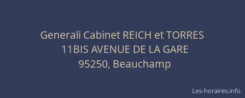 Generali Cabinet REICH et TORRES