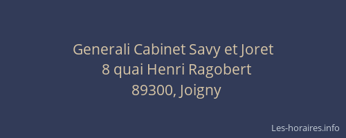Generali Cabinet Savy et Joret