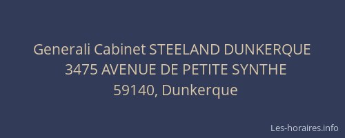 Generali Cabinet STEELAND DUNKERQUE