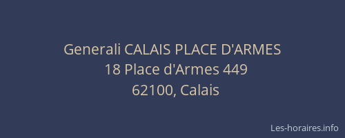 Generali CALAIS PLACE D'ARMES