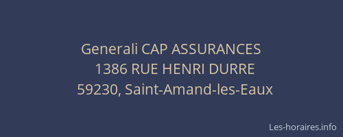 Generali CAP ASSURANCES