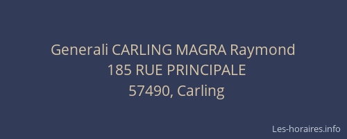 Generali CARLING MAGRA Raymond