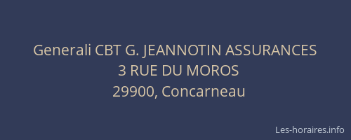 Generali CBT G. JEANNOTIN ASSURANCES
