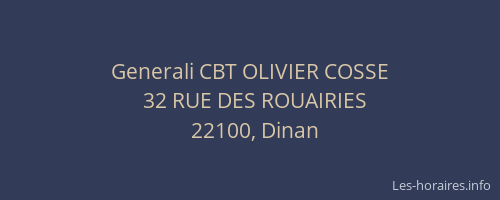 Generali CBT OLIVIER COSSE