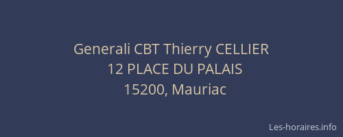 Generali CBT Thierry CELLIER