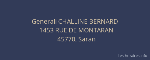Generali CHALLINE BERNARD