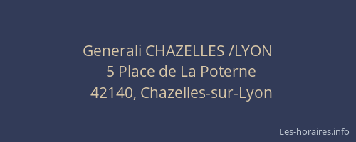Generali CHAZELLES /LYON