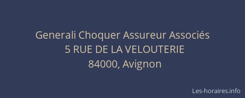 Generali Choquer Assureur Associés