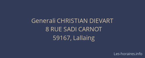 Generali CHRISTIAN DIEVART