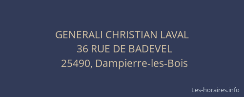 GENERALI CHRISTIAN LAVAL