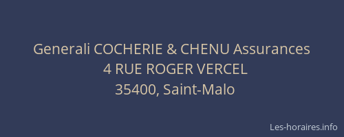 Generali COCHERIE & CHENU Assurances