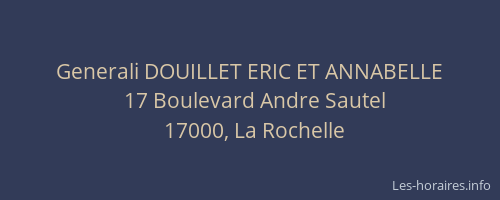 Generali DOUILLET ERIC ET ANNABELLE