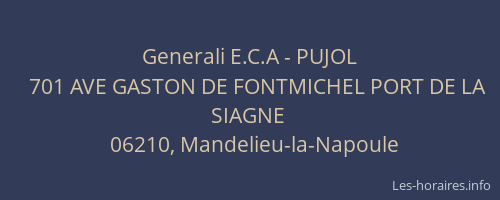 Generali E.C.A - PUJOL