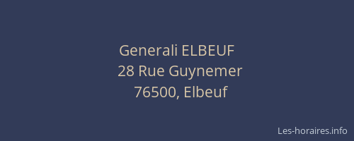 Generali ELBEUF