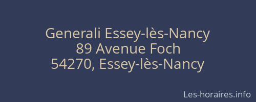 Generali Essey-lès-Nancy