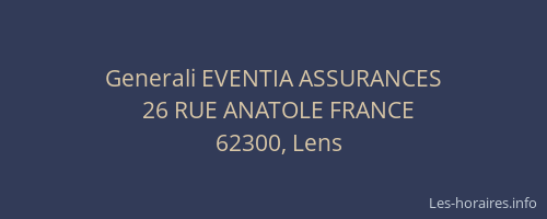 Generali EVENTIA ASSURANCES