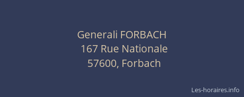 Generali FORBACH