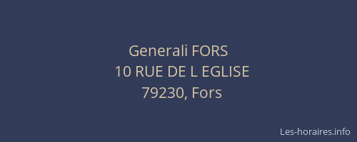 Generali FORS