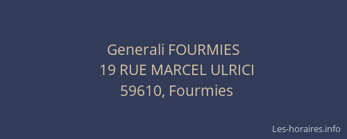 Generali FOURMIES