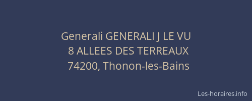 Generali GENERALI J LE VU