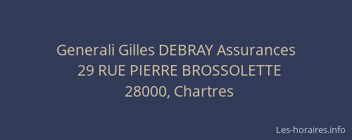 Generali Gilles DEBRAY Assurances